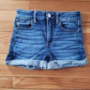 American Eagle High Rise Midi Shorts